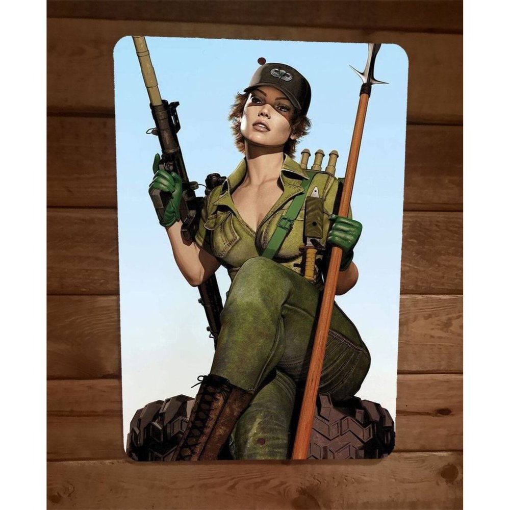 Lady Jaye 8x12 Metal Wall Sign GI Joe Poster